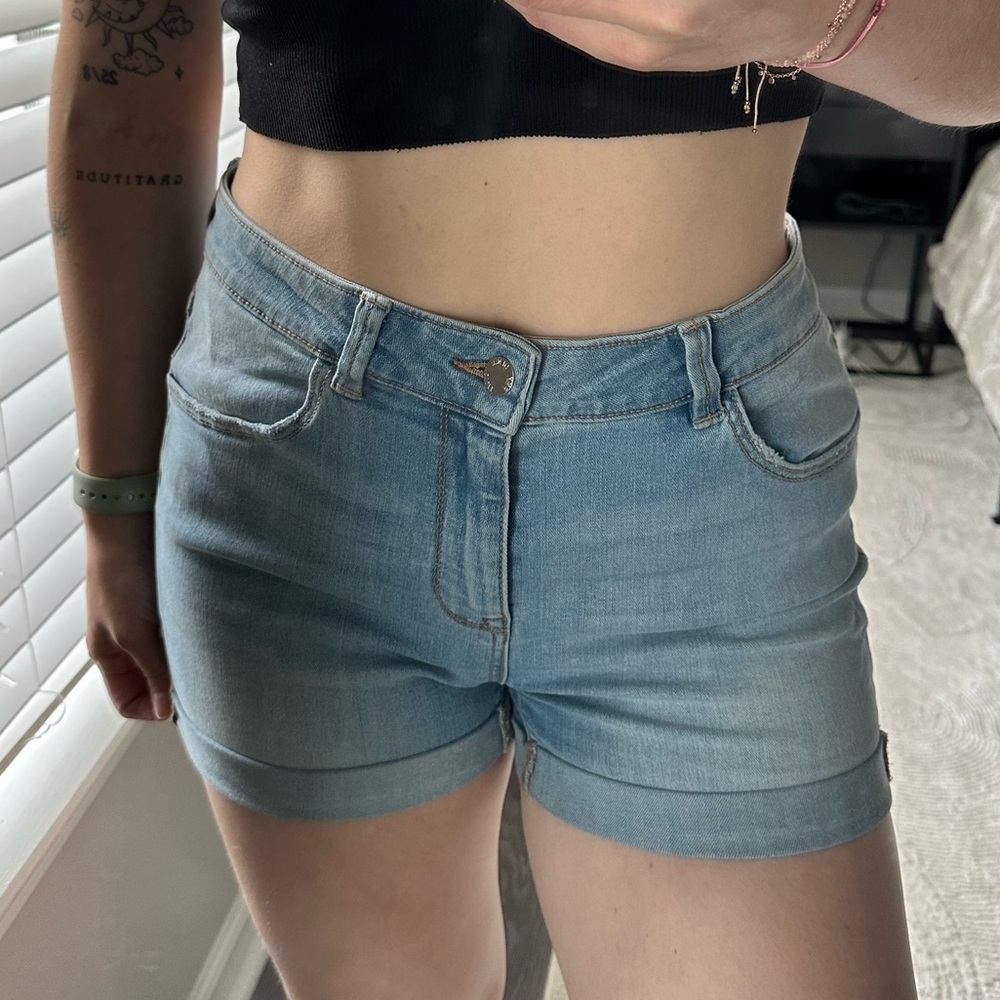 Denim shorts